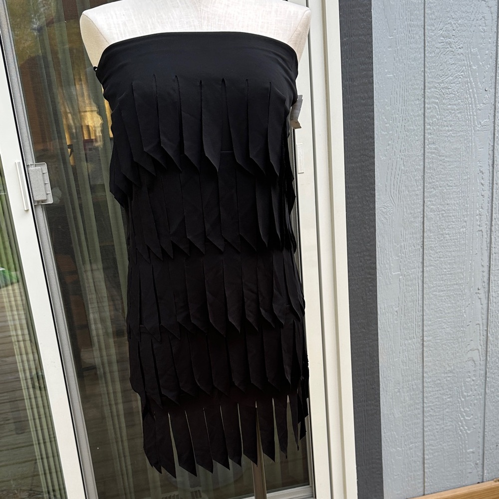 Elegant Black Strapless Dress